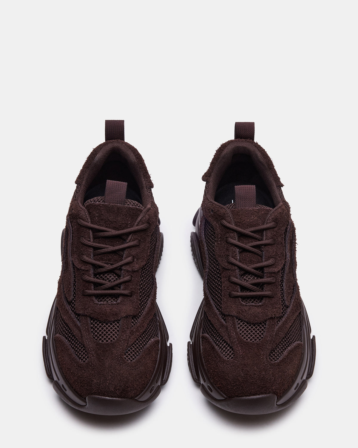 POSSESS Brown Suede Low-Top Lace-Up Men's Sneaker | Steve Madden online