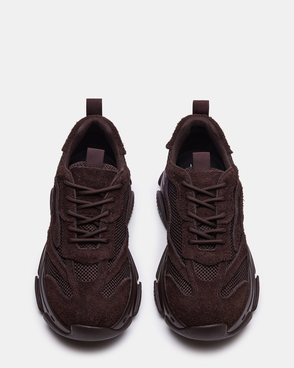 POSSESS Brown Suede Low-Top Lace-Up Men's Sneaker | Steve Madden online
