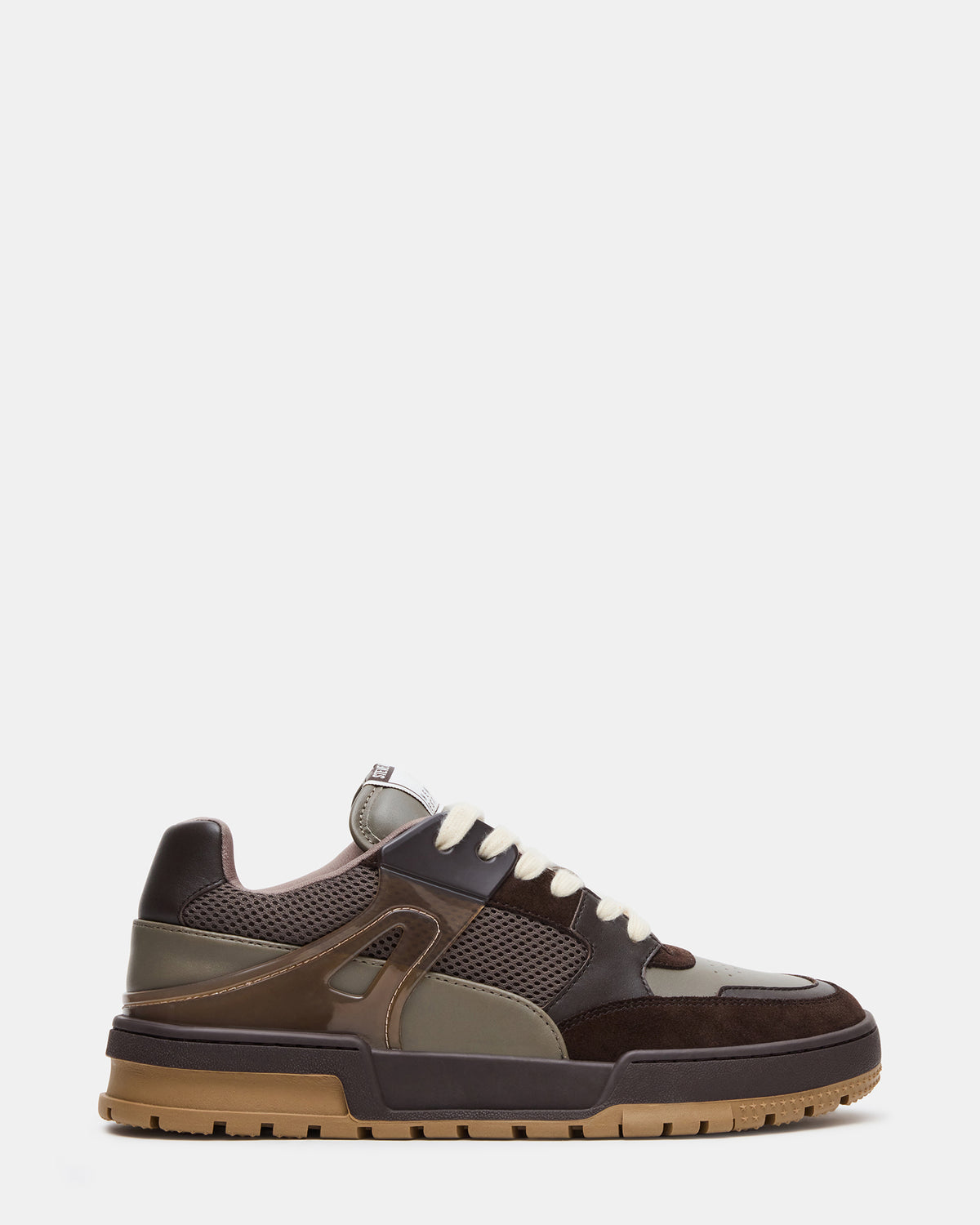 SANCHEZ Brown Multi Low-Top Lace-Up Men's Sneaker | Steve Madden US