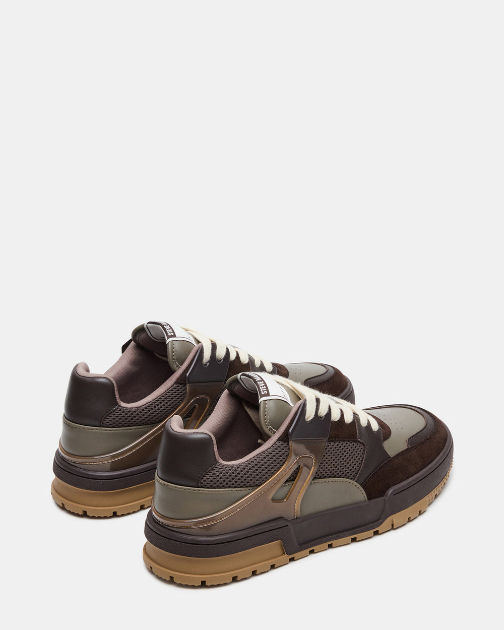 SANCHEZ Brown Multi Low-Top Lace-Up Men's Sneaker | Steve Madden US
