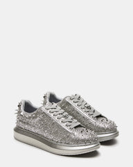 ICEBOX Pewter Metallic Men's Low-Top Lace-Up Sneaker | Steve Madden for Sale