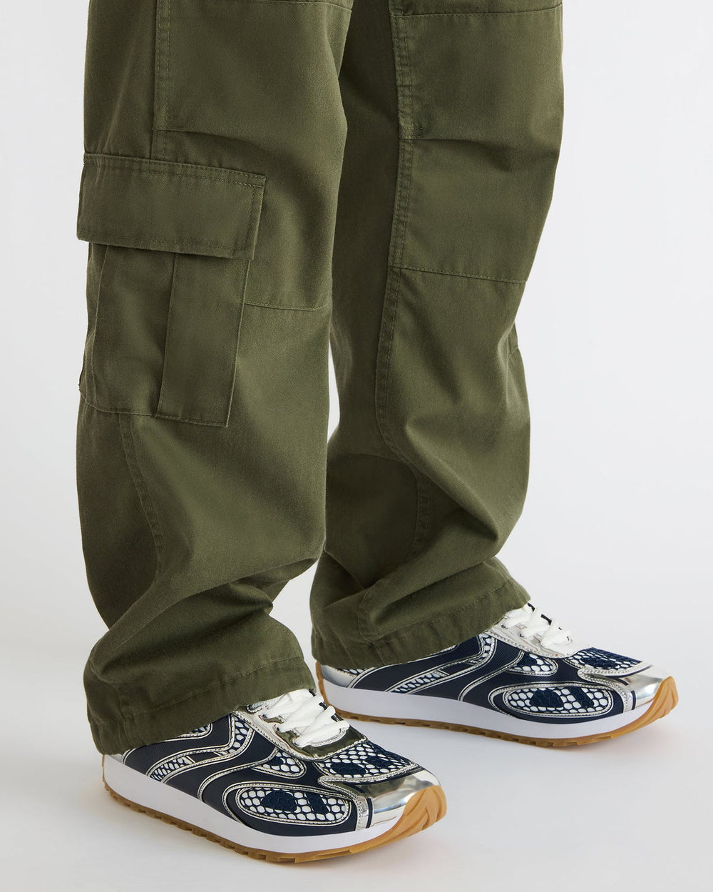 XYLO Blue Low-Top Lace-Up Men's Sneakers | Steve Madden on Sale