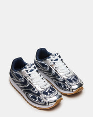 XYLO Blue Low-Top Lace-Up Men's Sneakers | Steve Madden on Sale