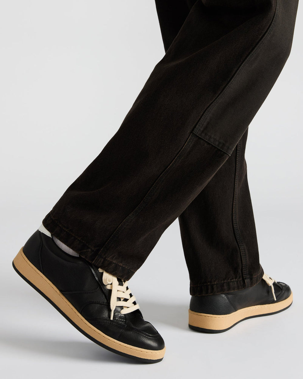 PRISMO Black Leather Low-Top Lace-Up Men's Sneaker | Steve Madden near me