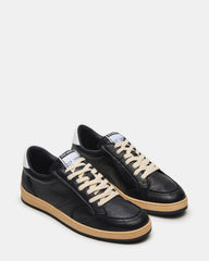 PRISMO Black Leather Low-Top Lace-Up Men's Sneaker | Steve Madden near me