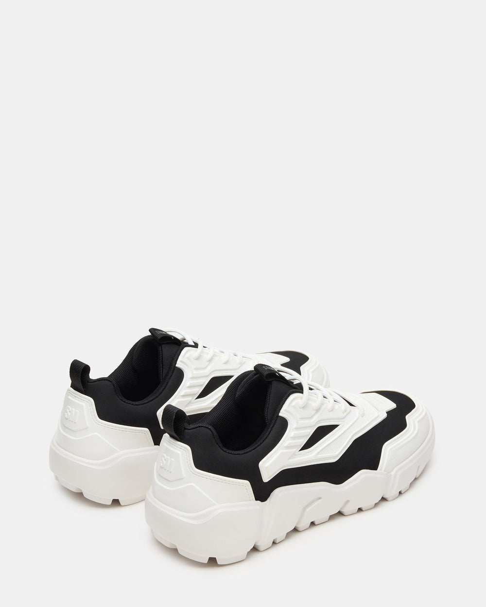 PACE Black/White Low-Top Lace-Up Men's Sneaker | Steve Madden US