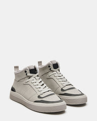DERICK Light Grey Men's Lace-Up High-Top Sneakers | Steve Madden near me