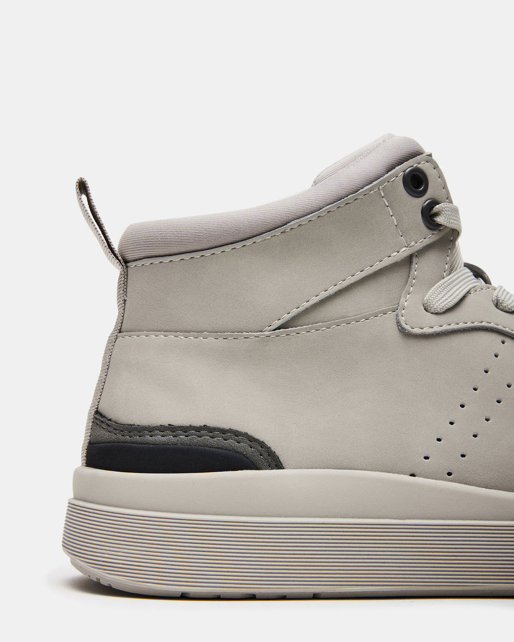 DERICK Light Grey Men's Lace-Up High-Top Sneakers | Steve Madden near me
