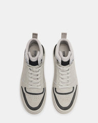 DERICK Light Grey Men's Lace-Up High-Top Sneakers | Steve Madden near me
