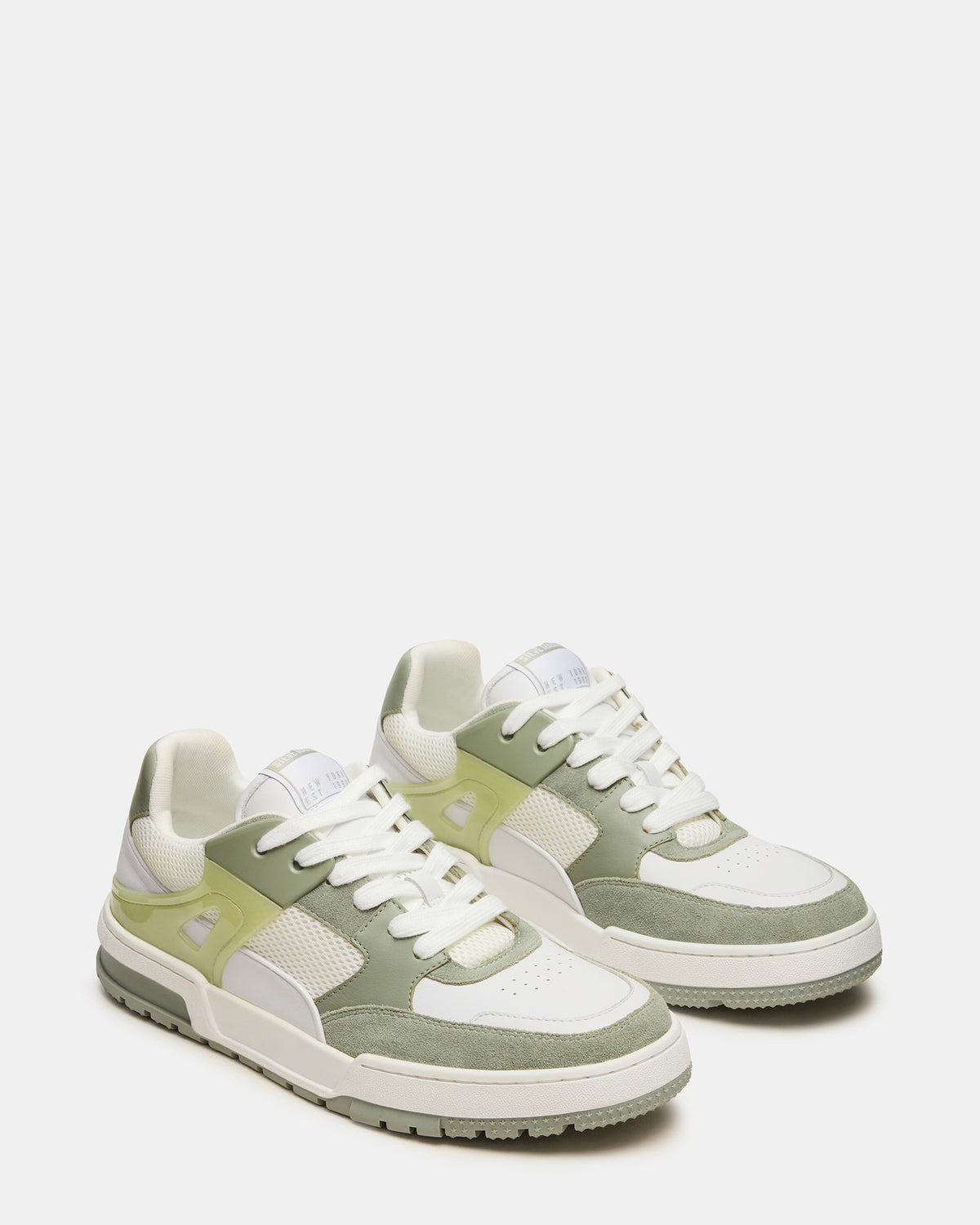 SANCHEZ Green Multi Low-Top Lace-Up Men's Sneaker | Steve Madden discount