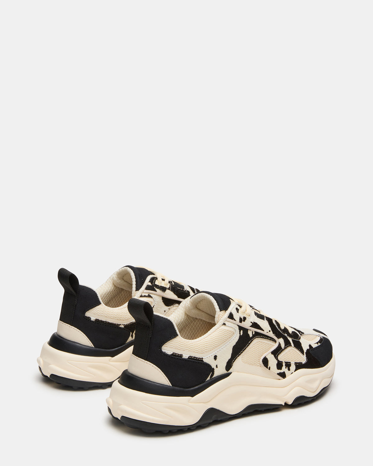 SALVADOR Black/White Low-Top Lace-Up Men's Sneaker | Steve Madden for Sale