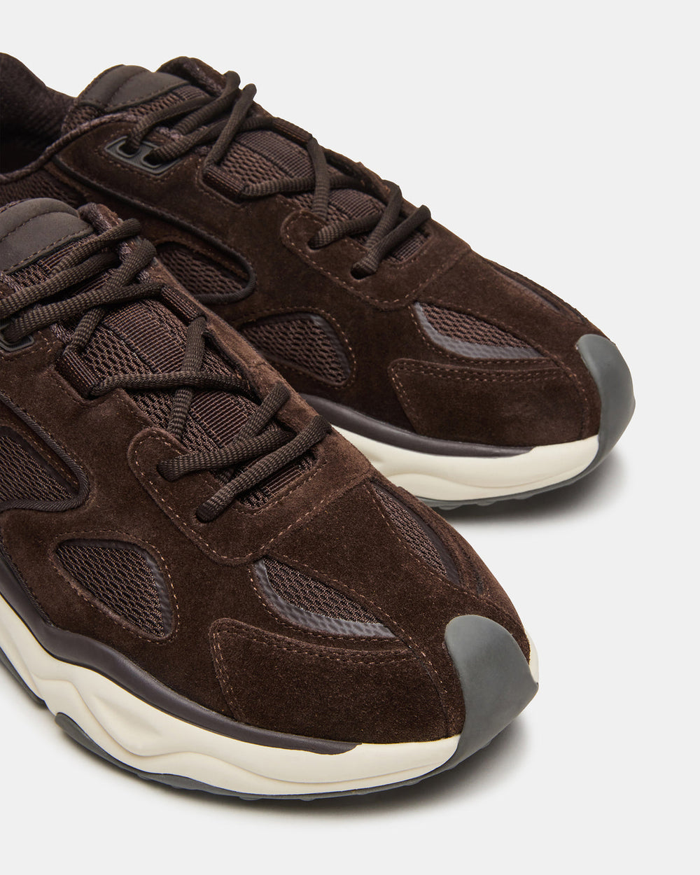 SALVADOR Brown Low-Top Lace-Up Men's Sneaker | Steve Madden discount