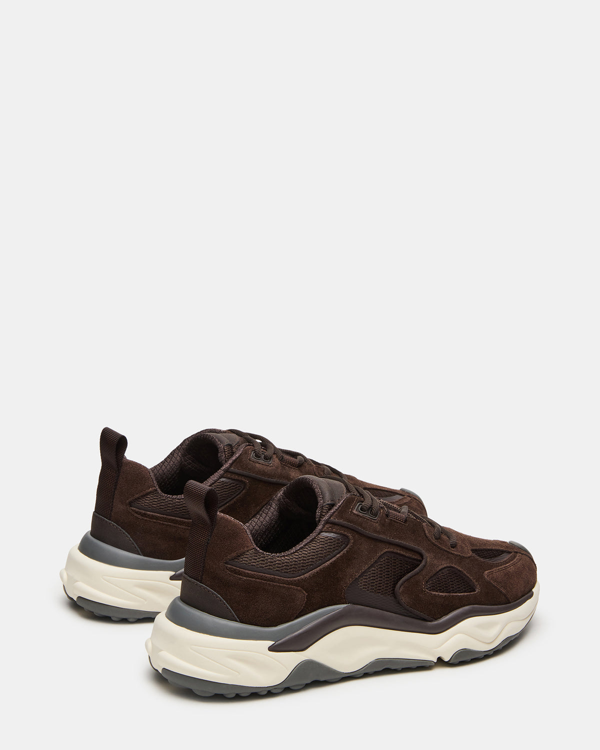 SALVADOR Brown Low-Top Lace-Up Men's Sneaker | Steve Madden discount