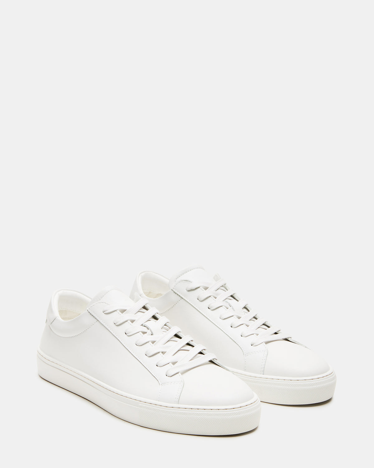 BONDD White Leather Low-Top Men's Sneaker | Steve Madden US