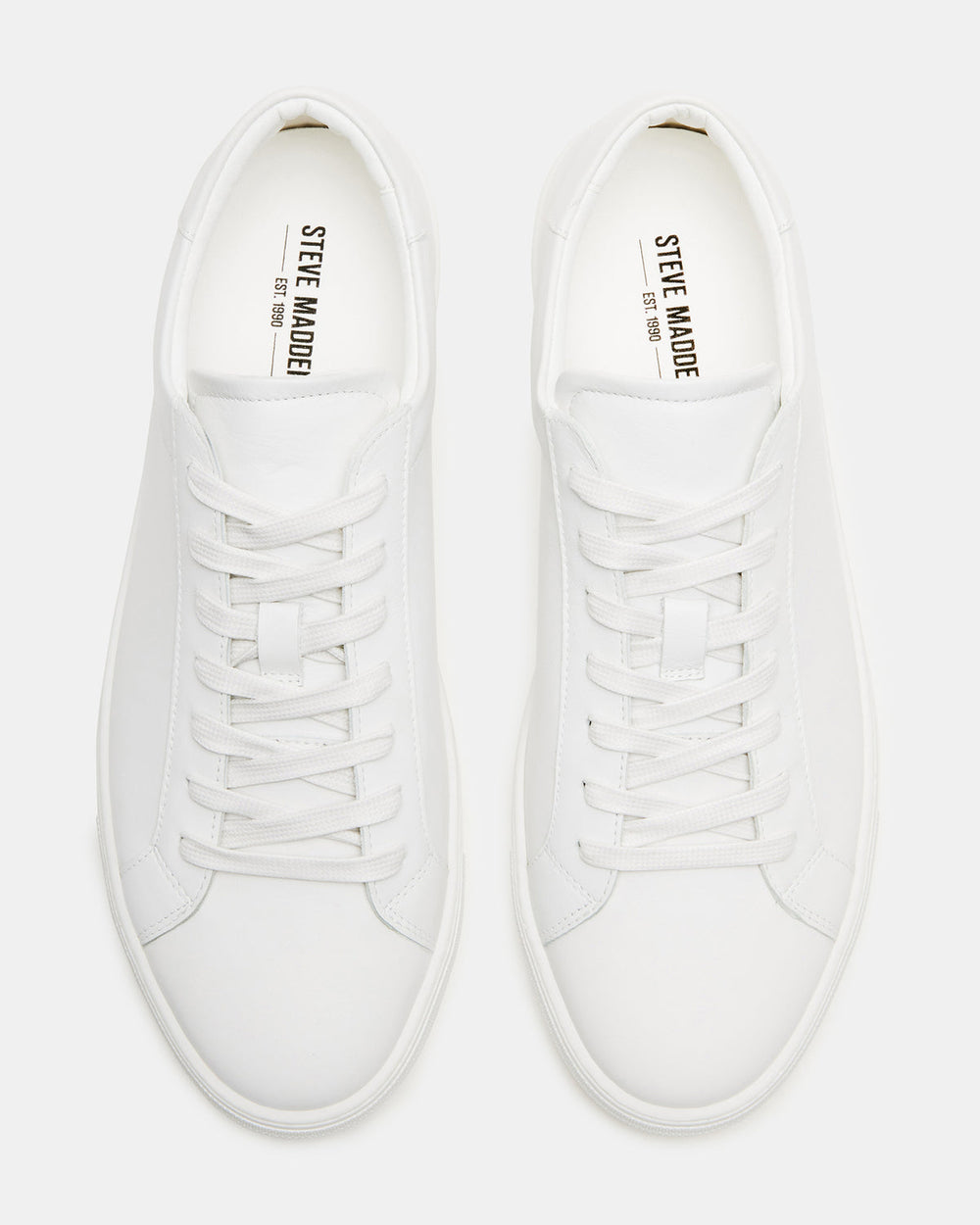 BONDD White Leather Low-Top Men's Sneaker | Steve Madden US