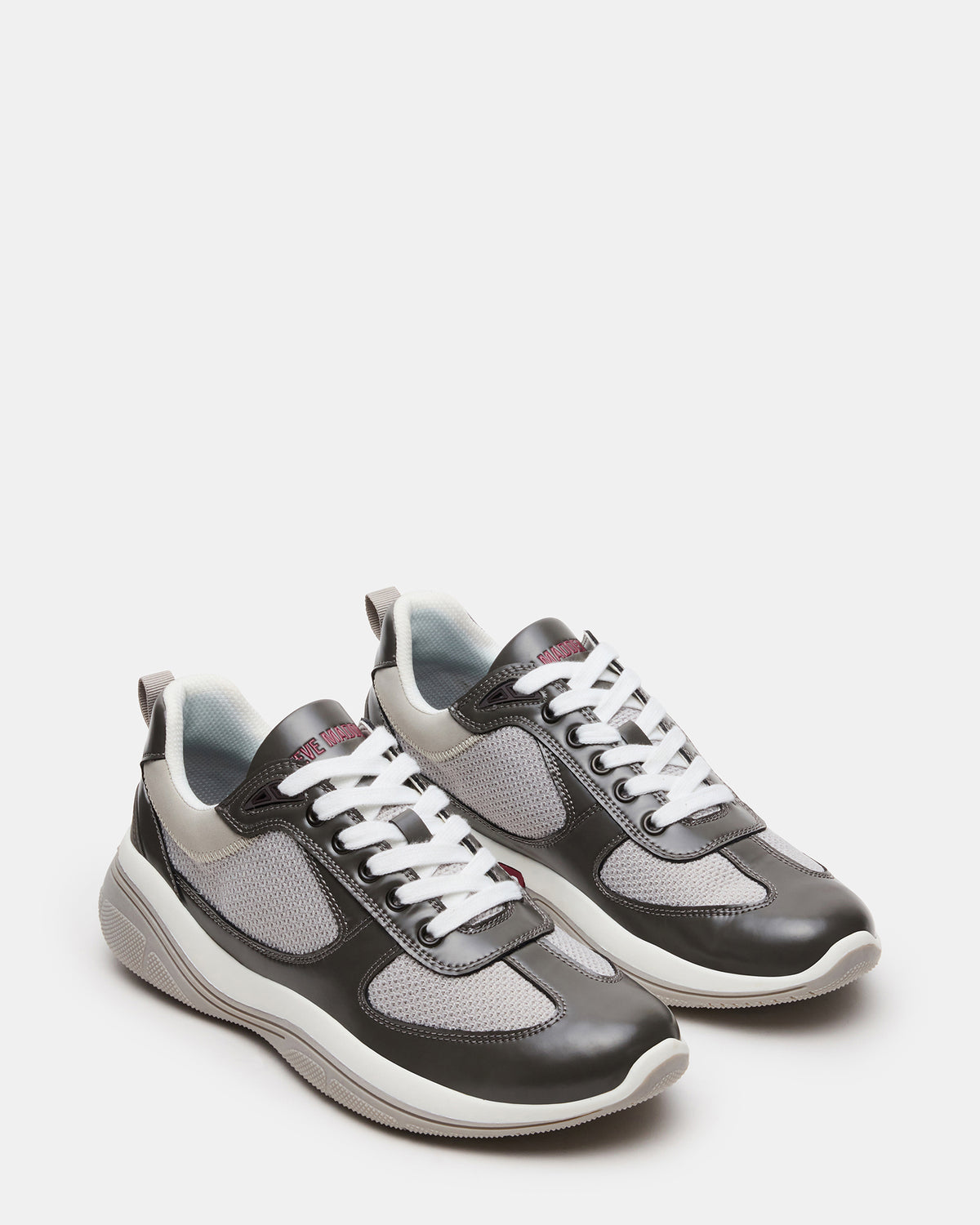 PICOLO Grey Low-Top Lace-Up Men's Sneaker | Steve Madden Sale