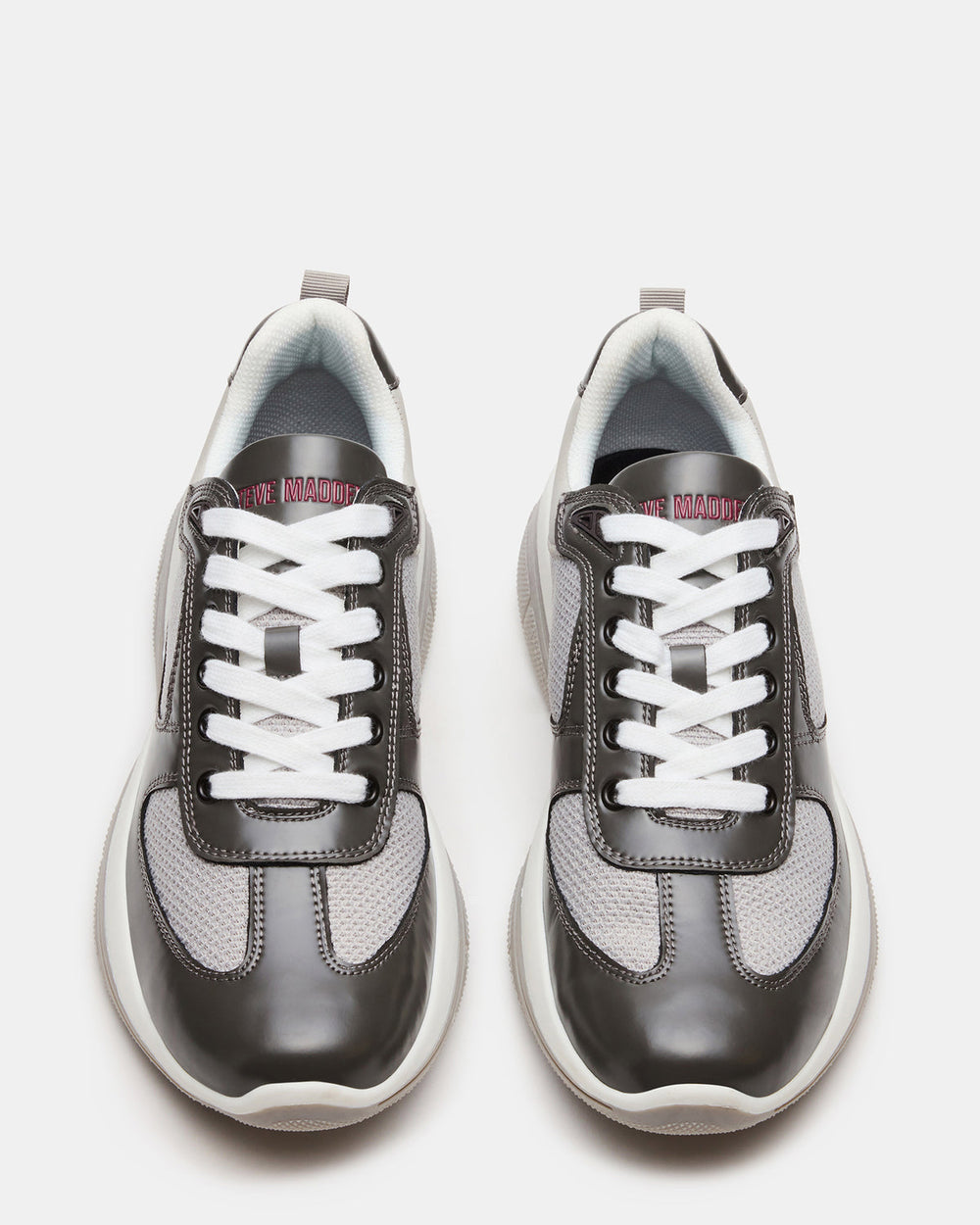 PICOLO Grey Low-Top Lace-Up Men's Sneaker | Steve Madden Sale