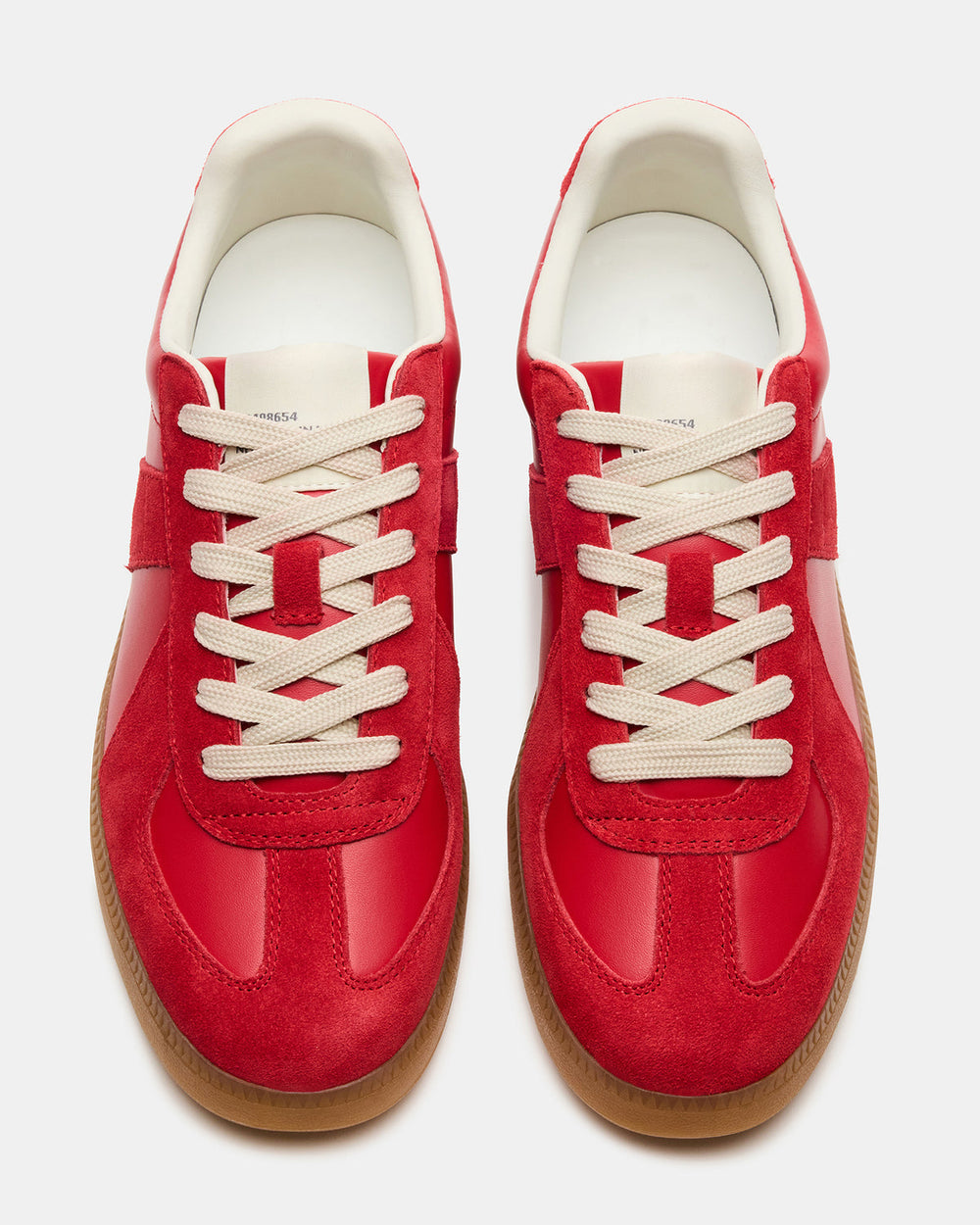 DIXON Red Low-Top Panel Men's Sneaker | Steve Madden on Sale