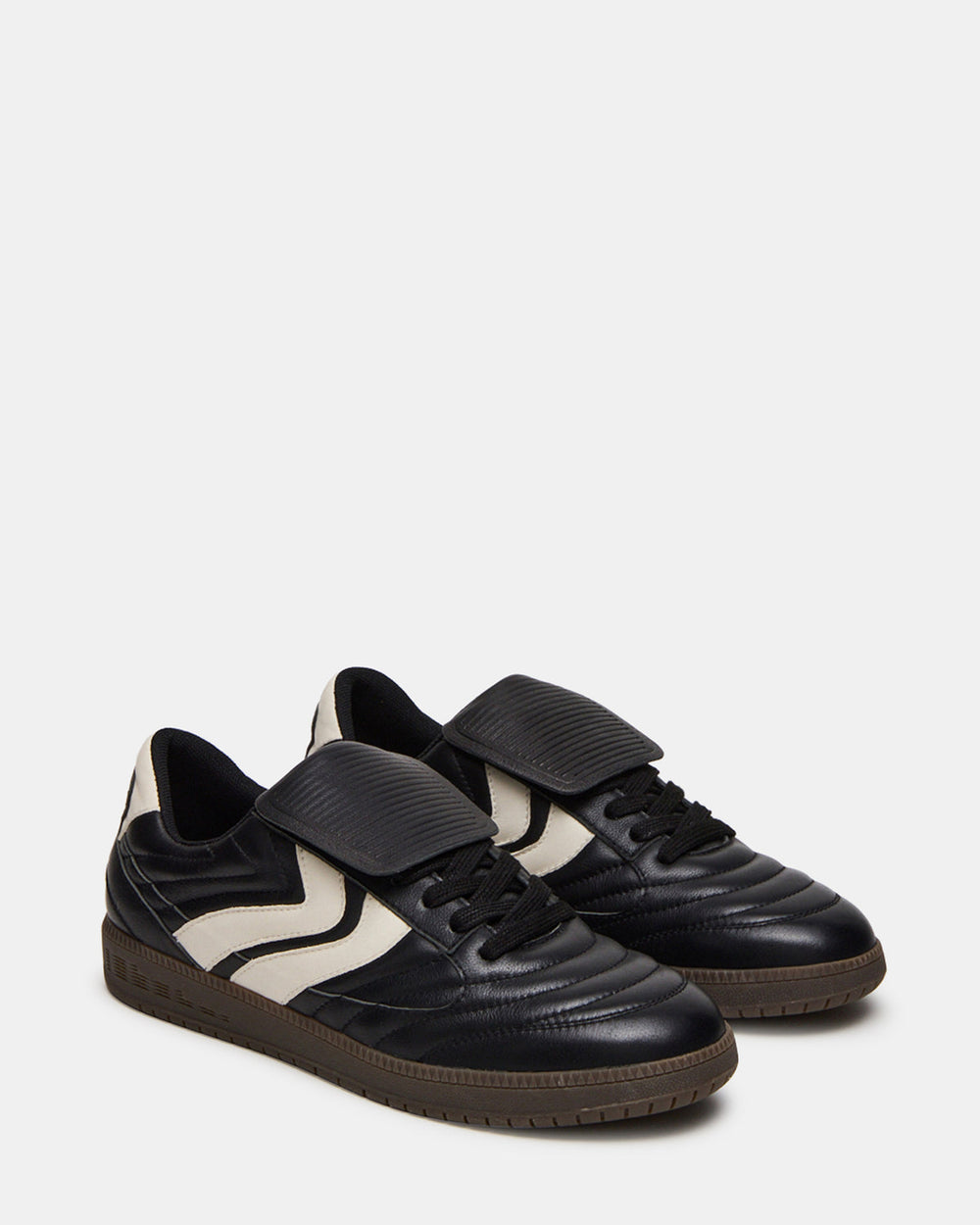 JANOS Black Leather Low-Top Lace-Up Men's Sneaker | Steve Madden near me