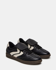 JANOS Black Leather Low-Top Lace-Up Men's Sneaker | Steve Madden near me