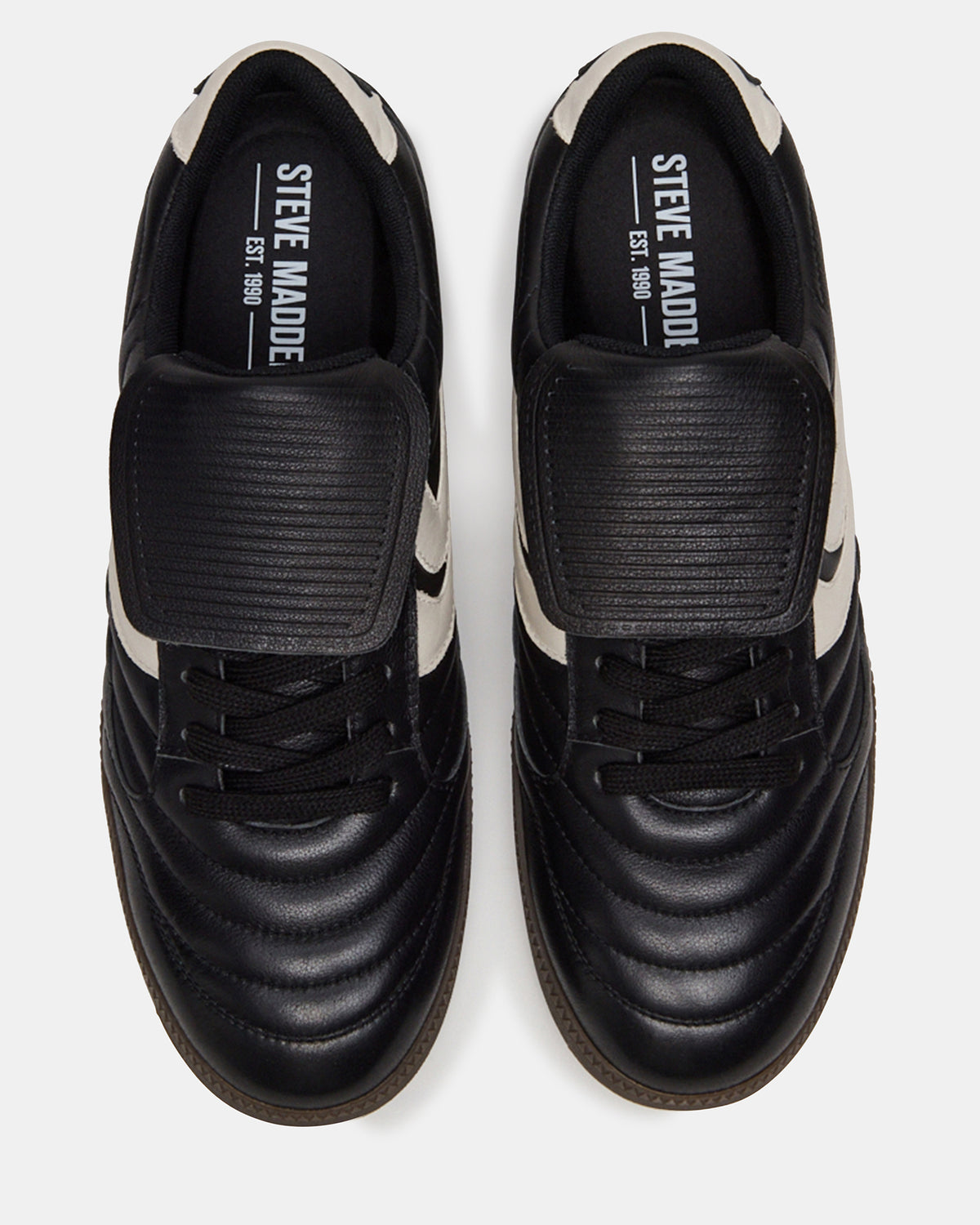 JANOS Black Leather Low-Top Lace-Up Men's Sneaker | Steve Madden near me