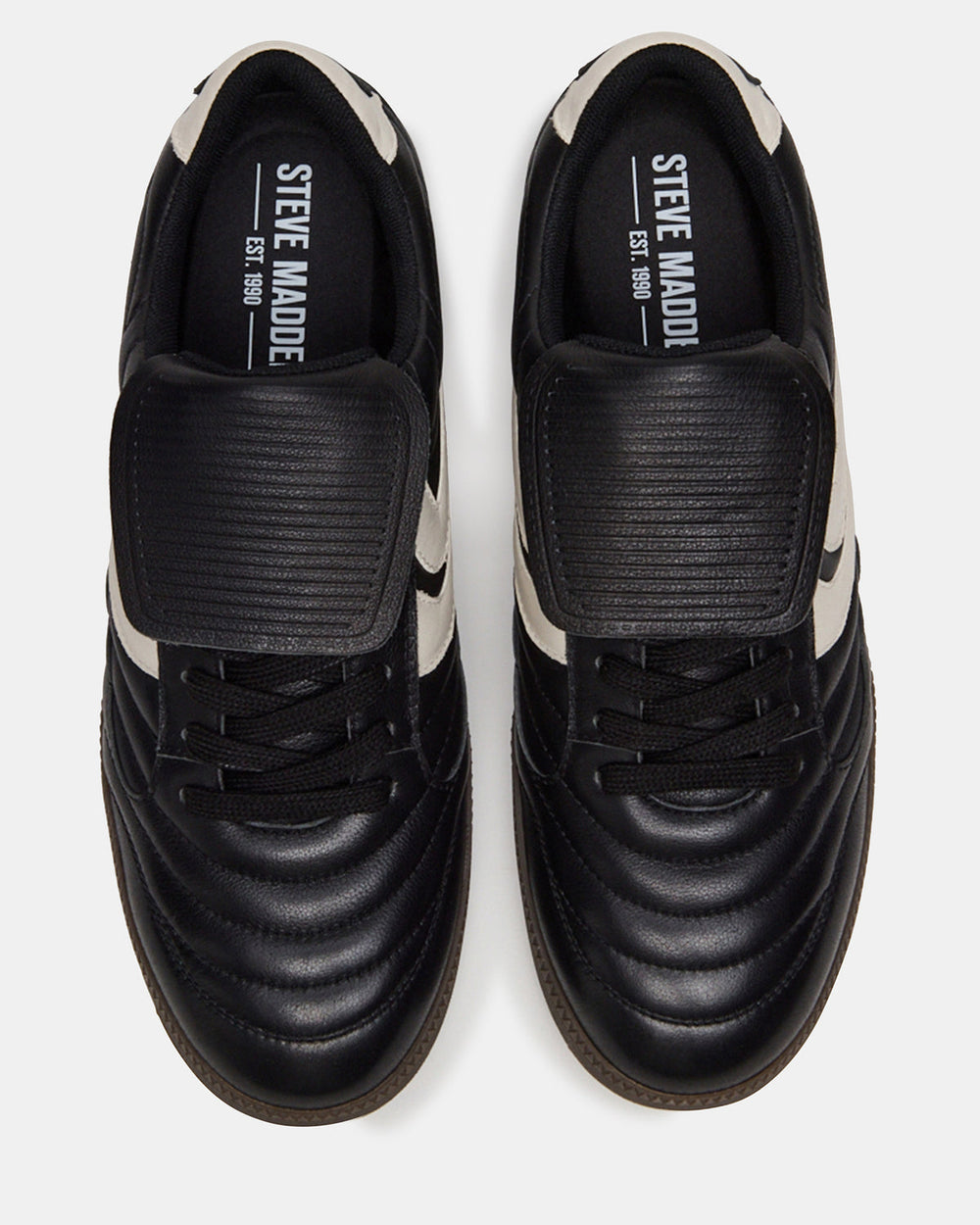JANOS Black Leather Low-Top Lace-Up Men's Sneaker | Steve Madden near me