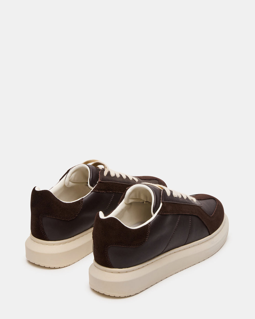 MINOU Brown Leather Low-Top Lace-Up Men's Sneaker | Steve Madden discount