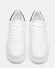 MINOU White/Black Low-Top Lace-Up Men's Sneaker | Steve Madden online