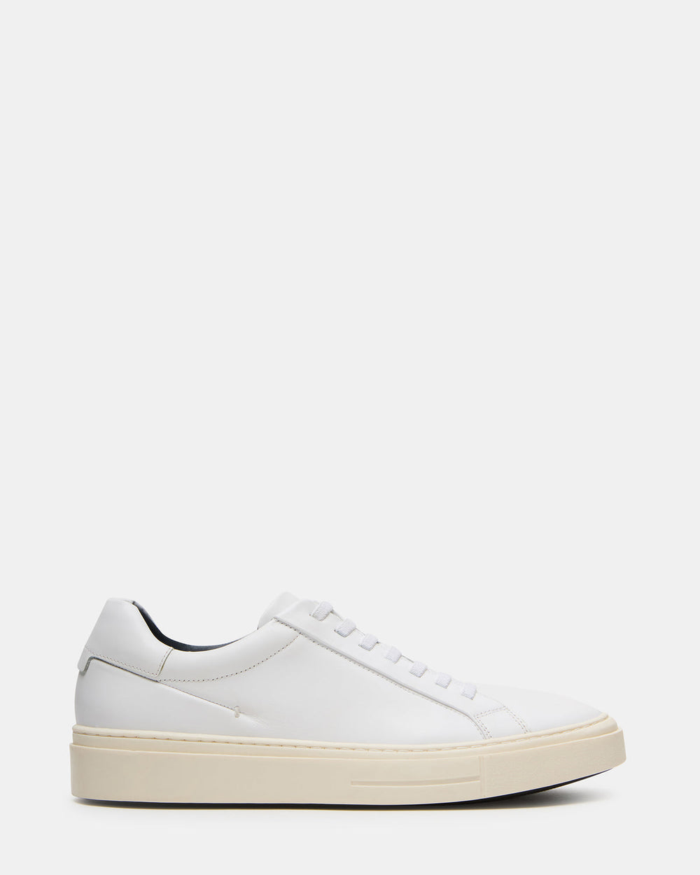 ZOII White Leather Men's Low-Top Lace-Up Sneaker | Steve Madden Sale