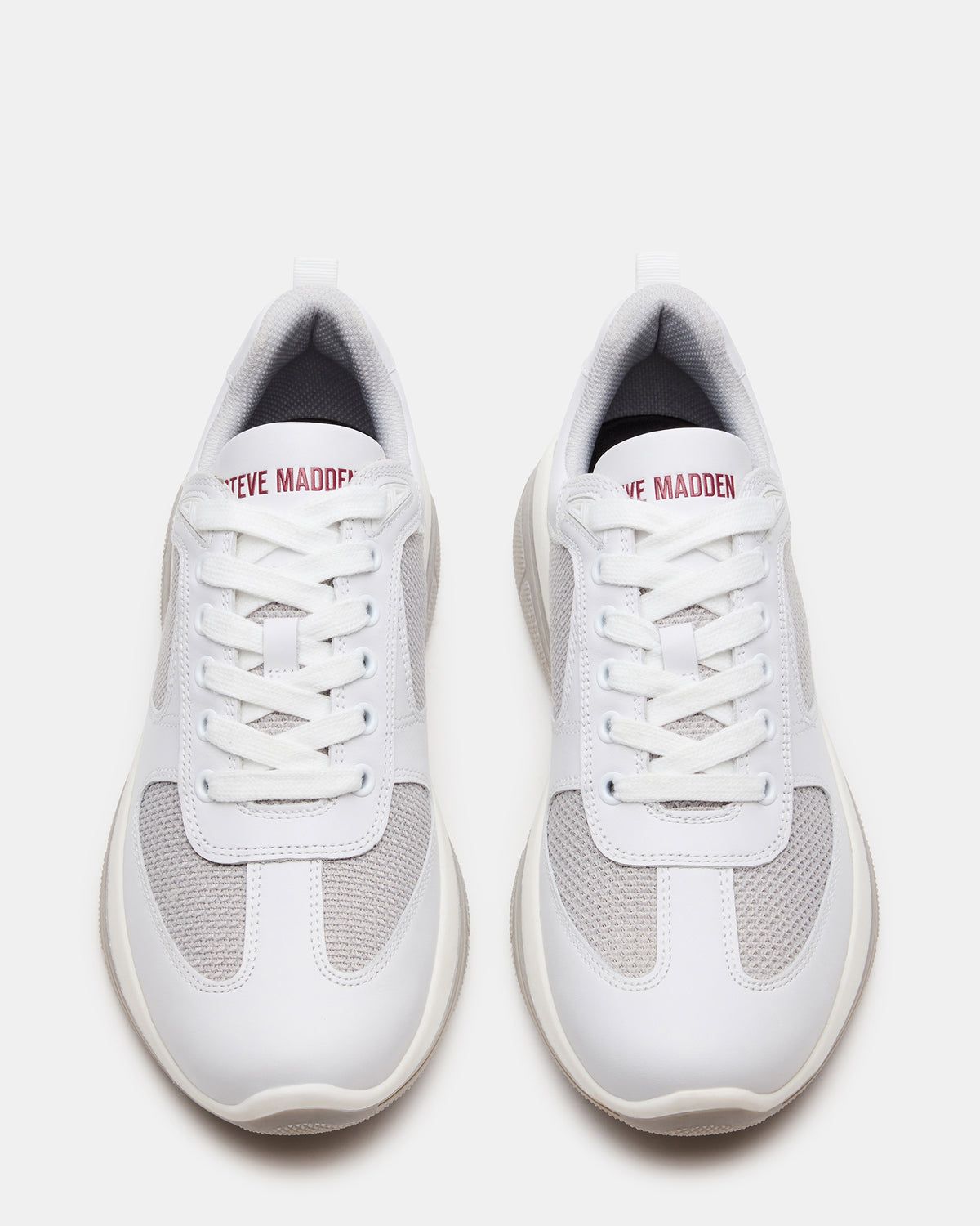 PICOLO White Low-Top Lace-Up Men's Sneaker | Steve Madden on Sale