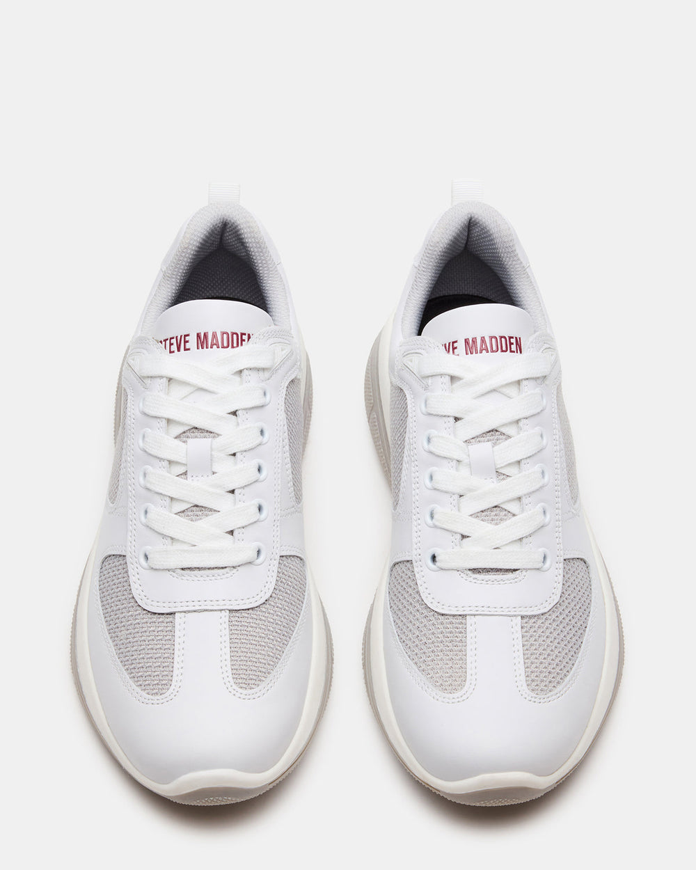 PICOLO White Low-Top Lace-Up Men's Sneaker | Steve Madden on Sale