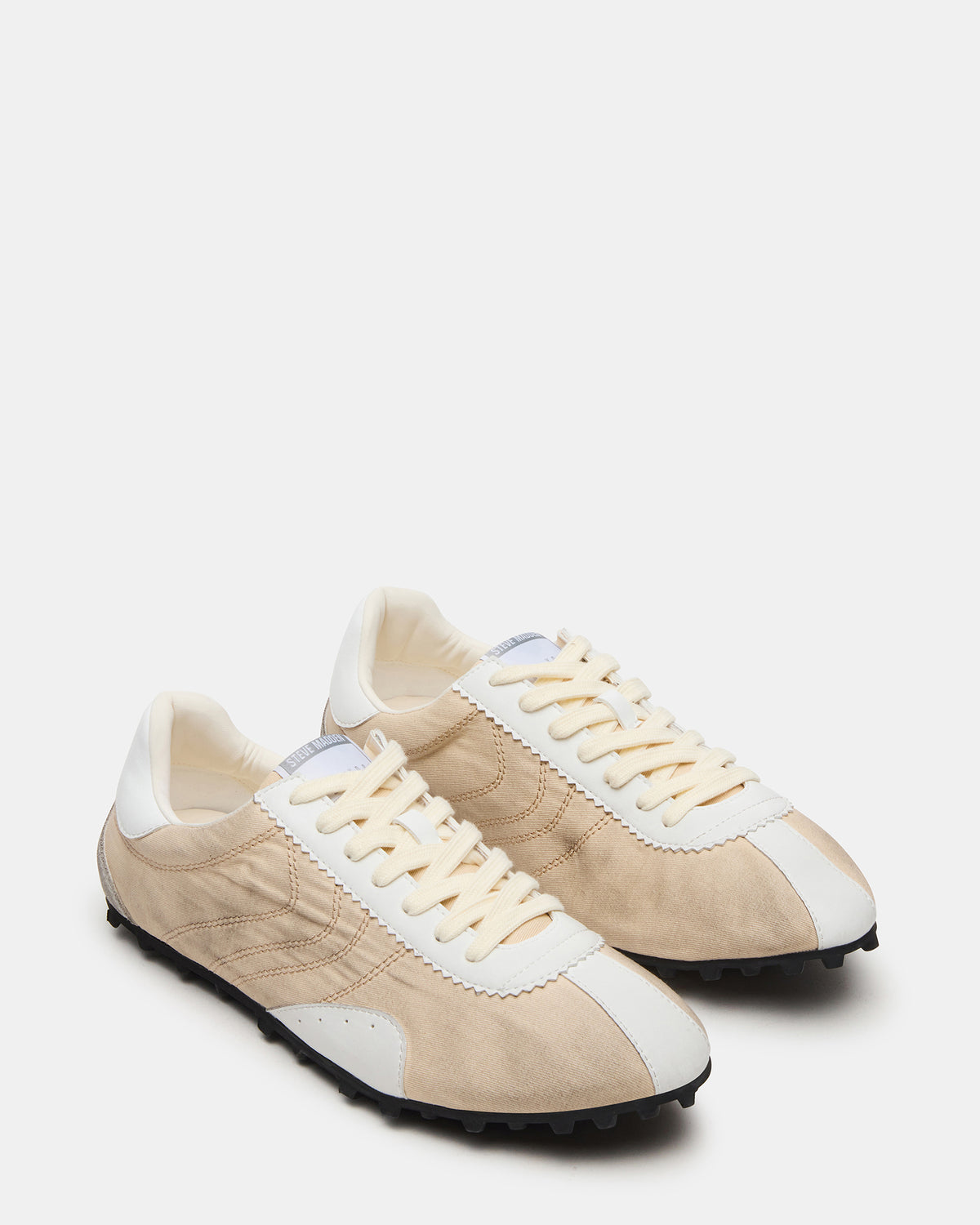 PUZZLE Cream Low-Top Lace-Up Men's Sneaker | Steve Madden US