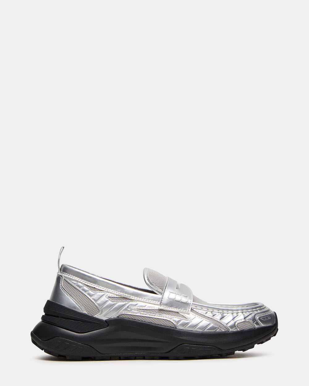 PARRISH Silver Low-Top Slip-On Men's Sneaker | Steve Madden for Sale
