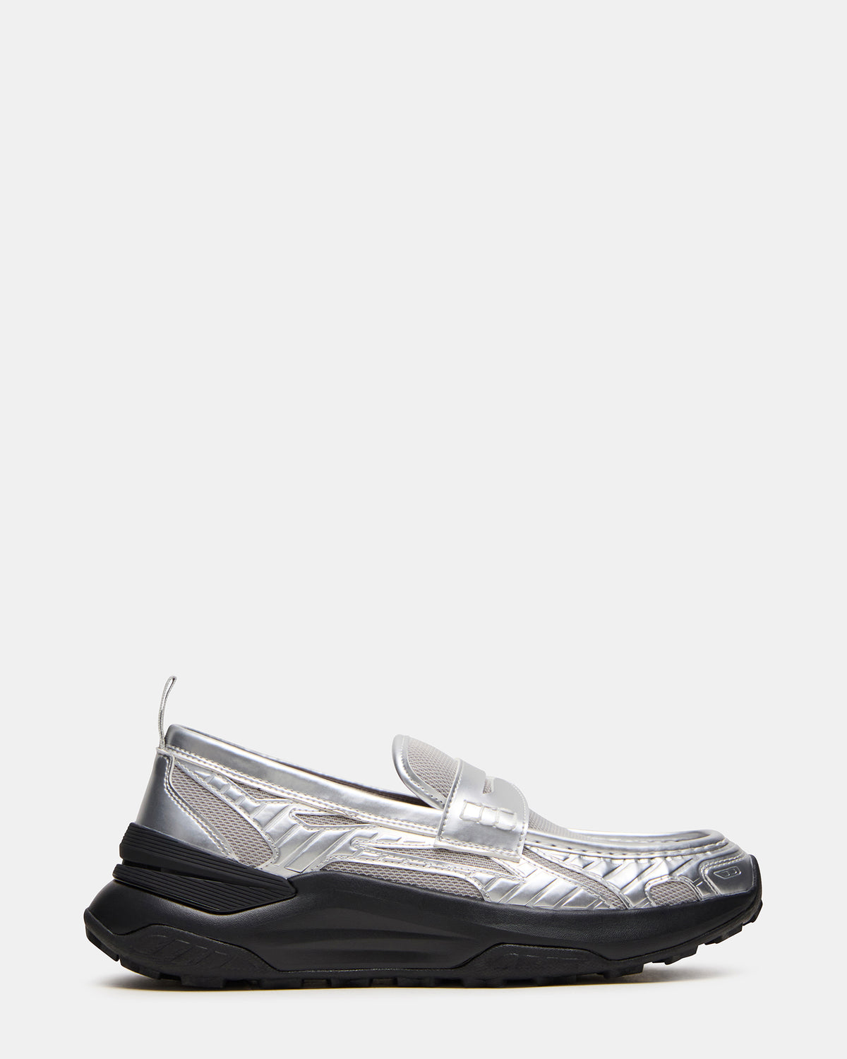 PARRISH Silver Low-Top Slip-On Men's Sneaker | Steve Madden for Sale