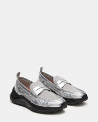 PARRISH Silver Low-Top Slip-On Men's Sneaker | Steve Madden for Sale