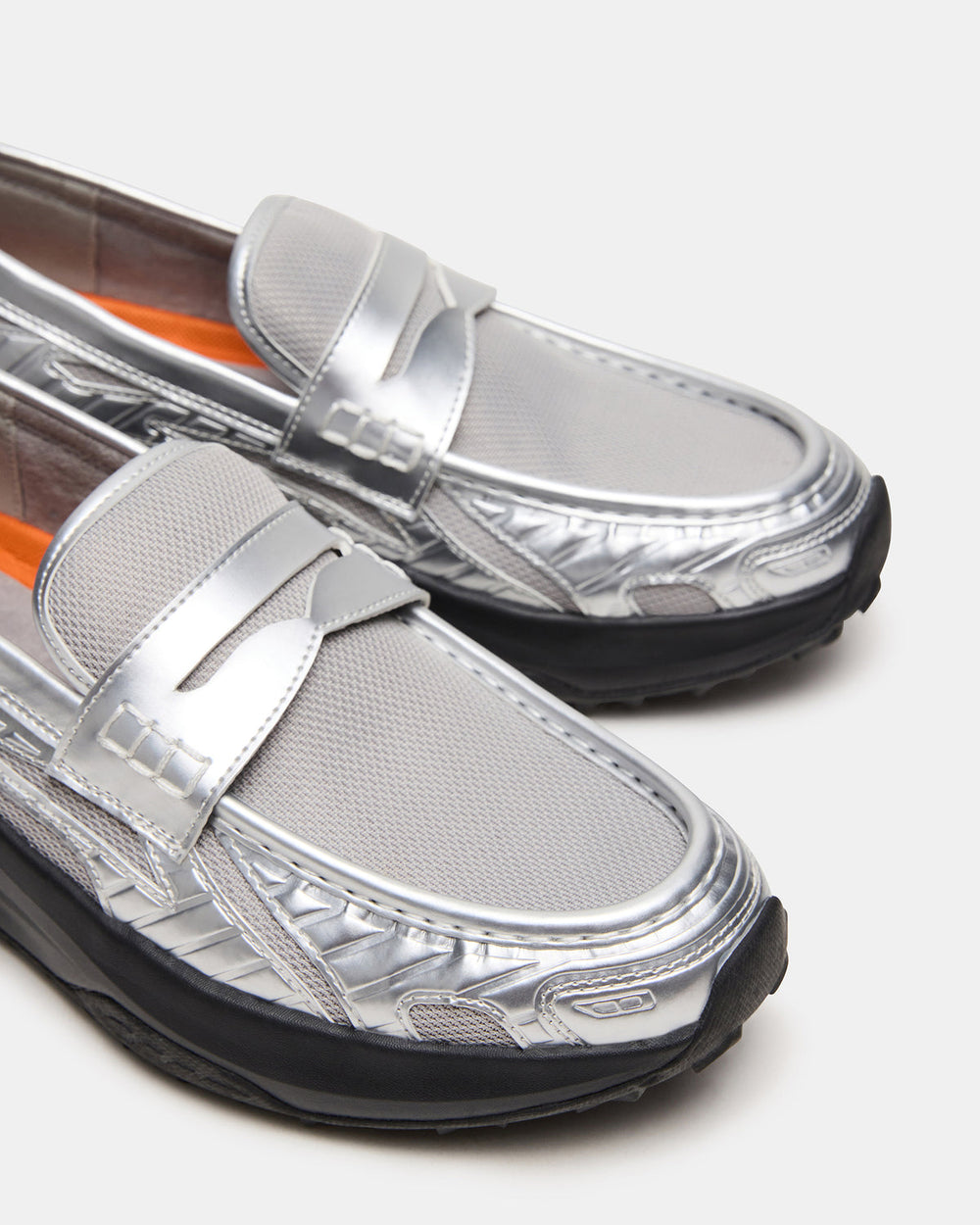 PARRISH Silver Low-Top Slip-On Men's Sneaker | Steve Madden for Sale