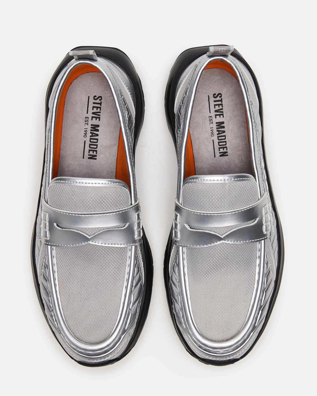 PARRISH Silver Low-Top Slip-On Men's Sneaker | Steve Madden for Sale