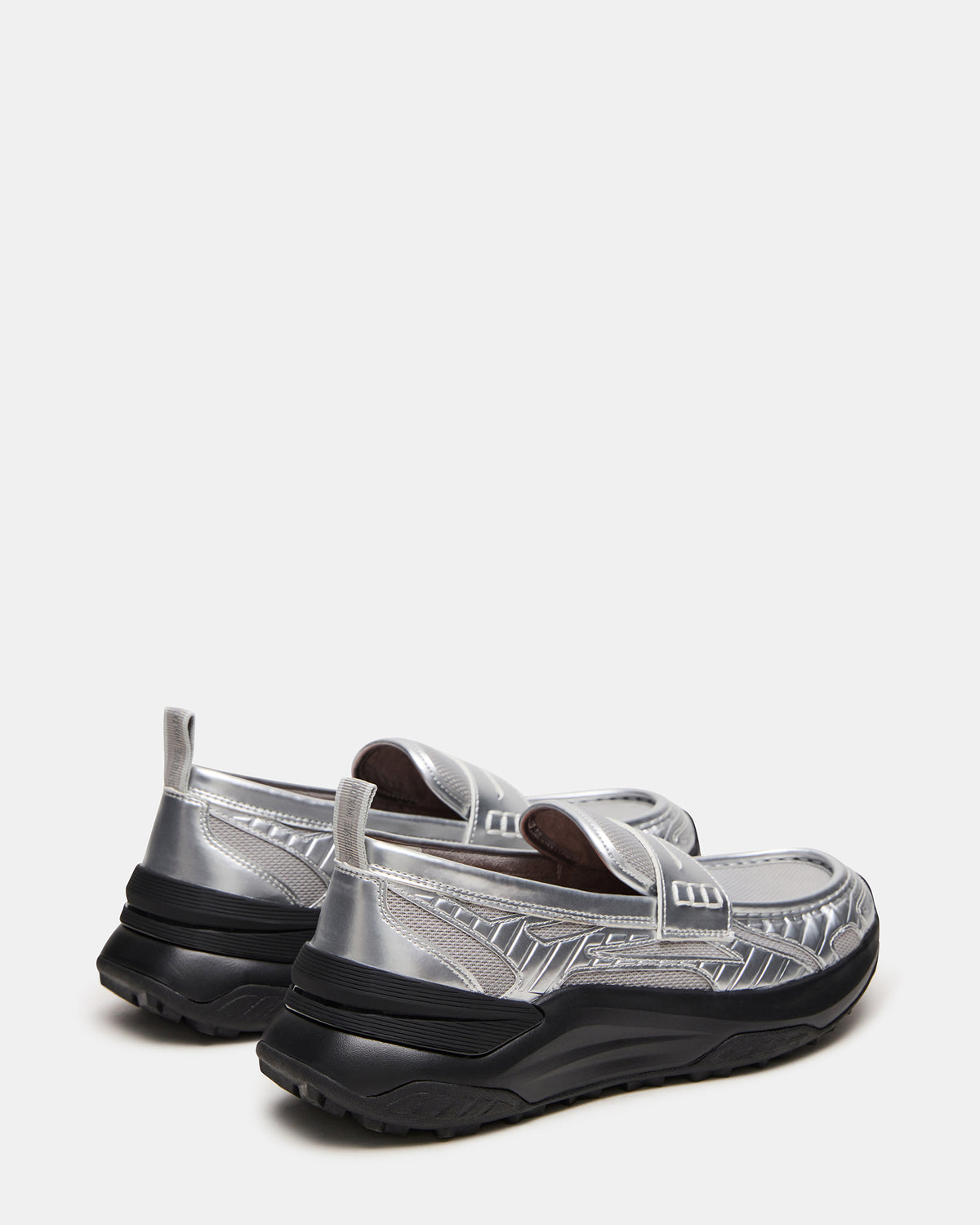 PARRISH Silver Low-Top Slip-On Men's Sneaker | Steve Madden for Sale