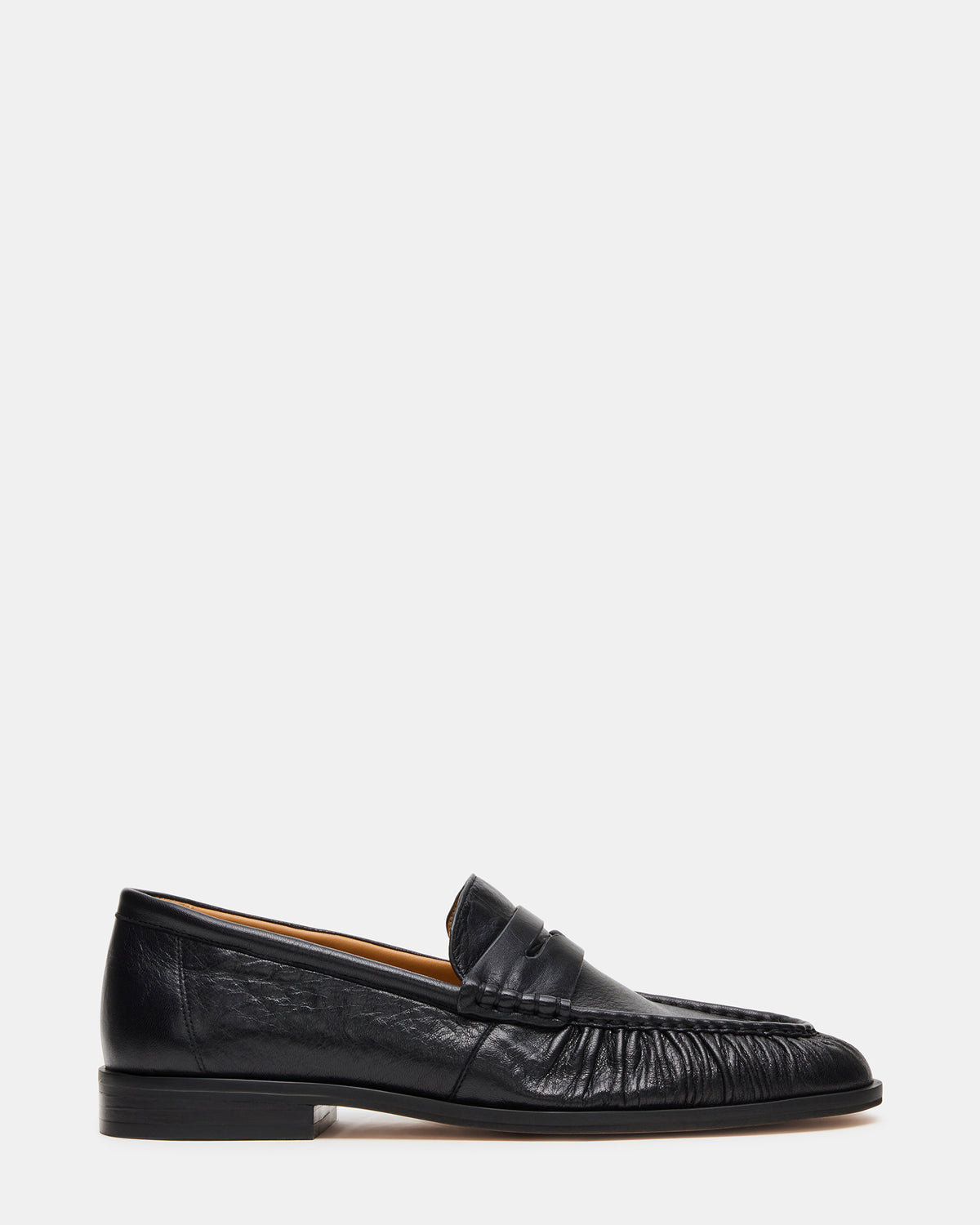 QUINCEY Black Leather Slip-On Men's Loafer | Steve Madden near me