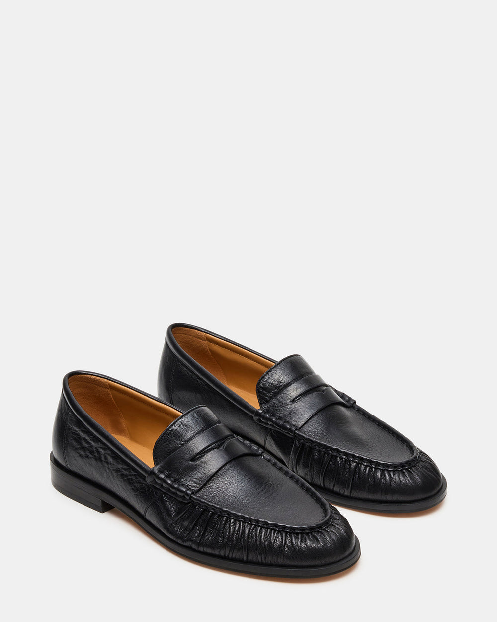 QUINCEY Black Leather Slip-On Men's Loafer | Steve Madden near me