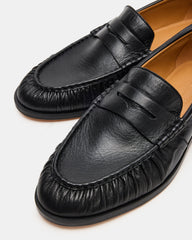 QUINCEY Black Leather Slip-On Men's Loafer | Steve Madden near me