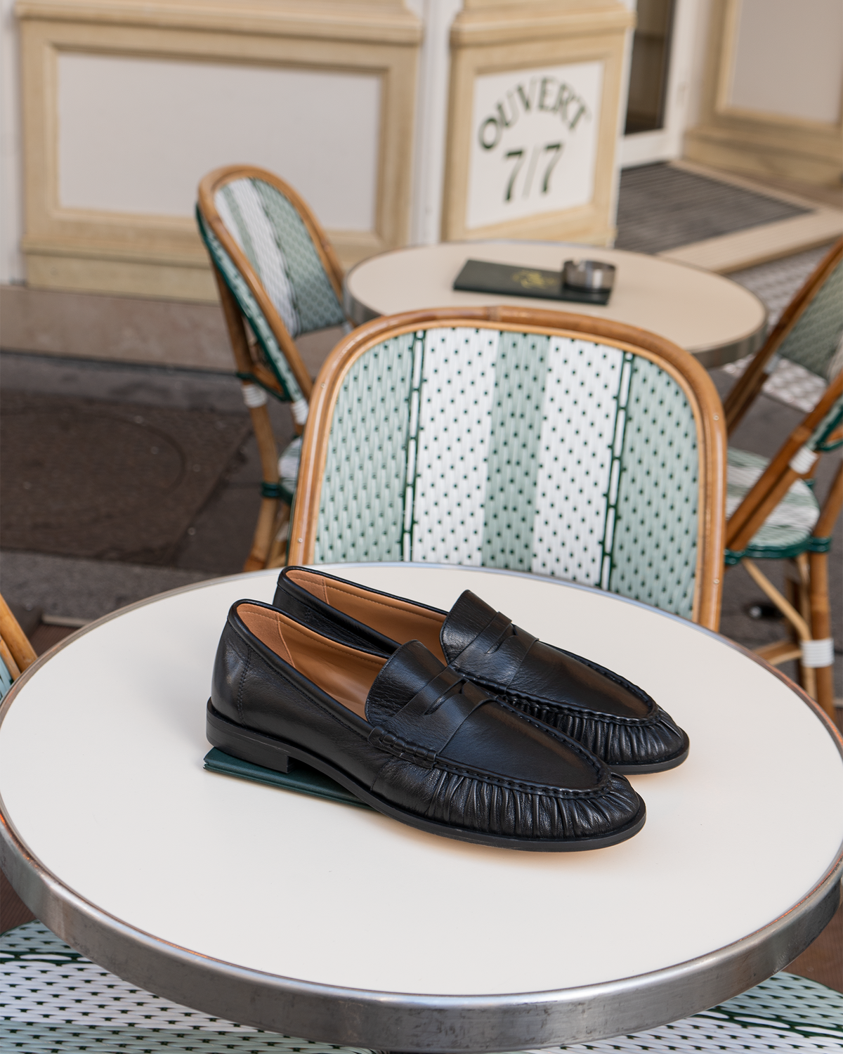 QUINCEY Black Leather Slip-On Men's Loafer | Steve Madden near me