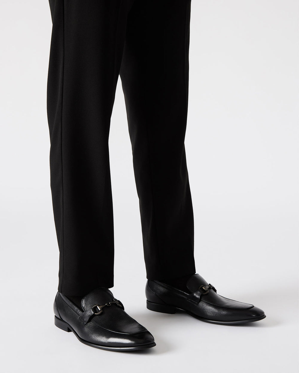 JAYSHAN Black Leather Men's Dress Loafer | Steve Madden discount