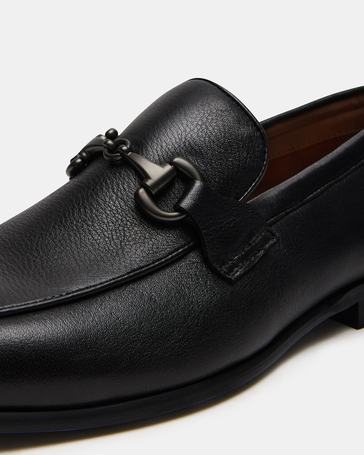JAYSHAN Black Leather Men's Dress Loafer | Steve Madden discount