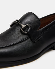 JAYSHAN Black Leather Men's Dress Loafer | Steve Madden discount