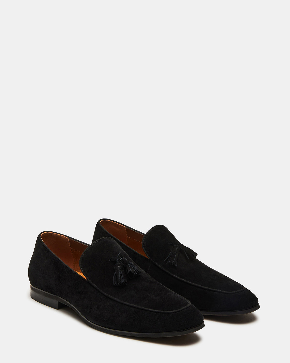 ONDRE Black Suede Tassel Slip-On Men's Loafer | Steve Madden online