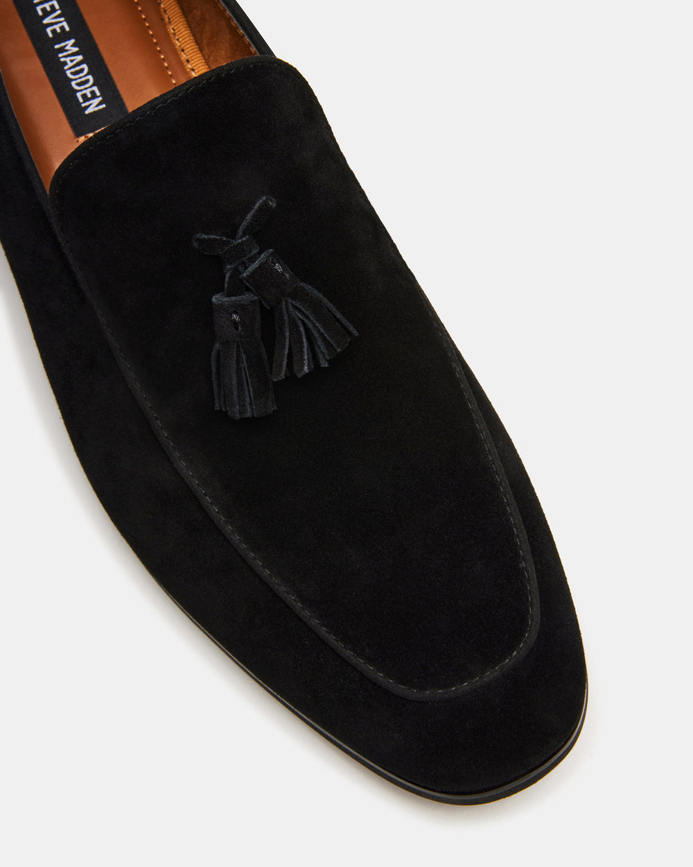 ONDRE Black Suede Tassel Slip-On Men's Loafer | Steve Madden online