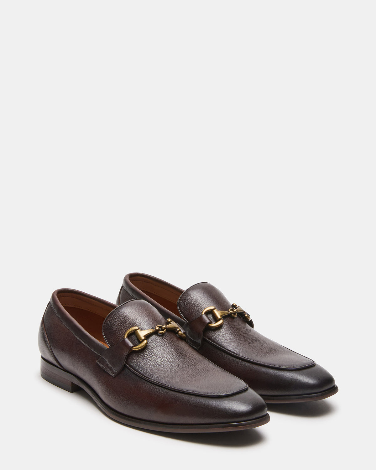 JAYSHAN Brown Leather Men's Dress Loafer | Steve Madden US