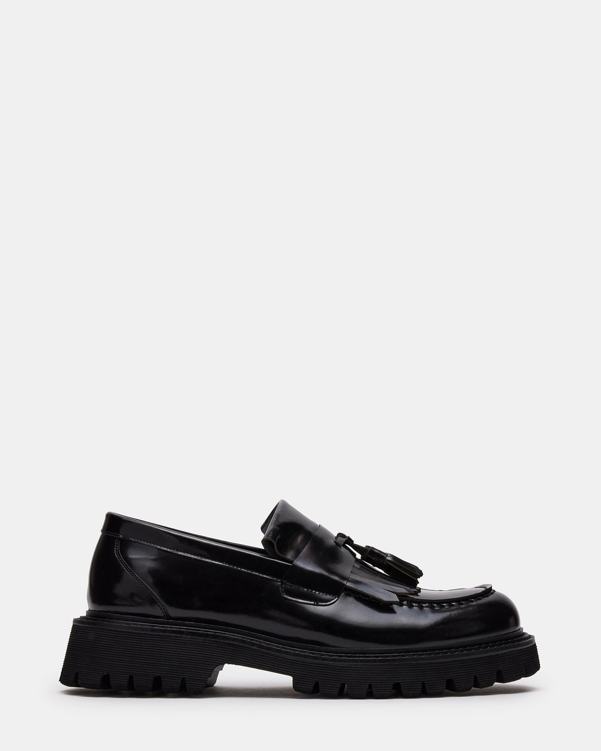 ZEV Black Box Lug Sole Dress Men's Loafer | Steve Madden Sale