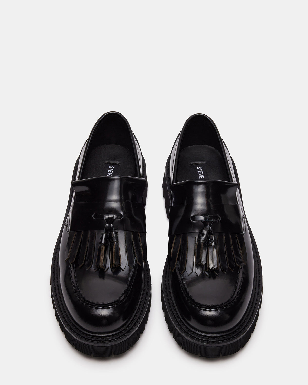 ZEV Black Box Lug Sole Dress Men's Loafer | Steve Madden Sale